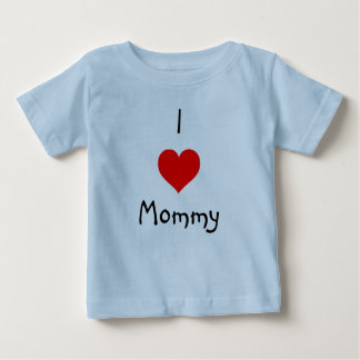 Camiseta Para Bebê Eu amo mamães