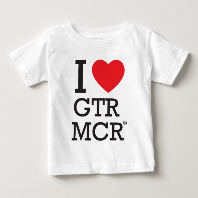 Camiseta Para Bebê Eu amo MCR GTR (Frente)