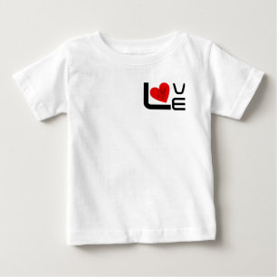 Camiseta Para Bebê Eu amo meu adorável Bulldog Francês Hart