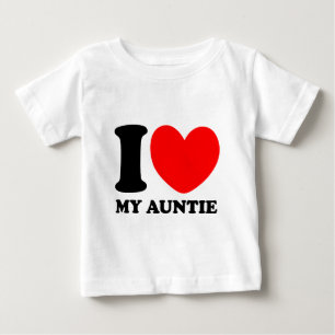 Camiseta Para Bebê Eu amo meu Auntie