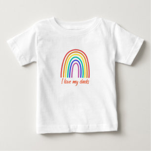 Camiseta Para Bebê Eu amo meu bebê pai