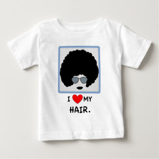 Camiseta Para Bebê Eu amo meu cabelo - Afro
