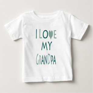 Camiseta Para Bebê Eu Amo Meu Camiseta de Bebê do Vovô