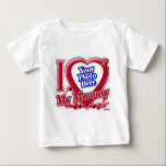 Camiseta Para Bebê Eu amo meu coração de Mamãe - foto<br><div class="desc">Eu amo meu coração de Mamãe - foto</div>