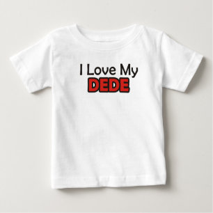 Camiseta Para Bebê Eu amo meu Dede