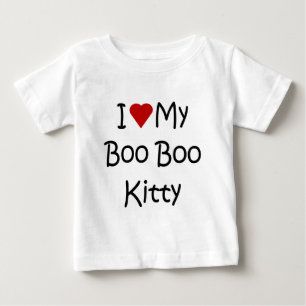 Camiseta Para Bebê Eu amo meu gatinho da metida de pata