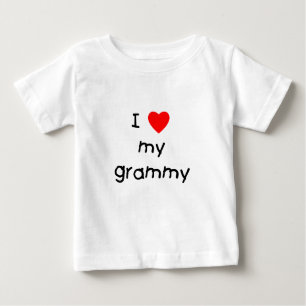 Camiseta Para Bebê Eu amo meu Grammy
