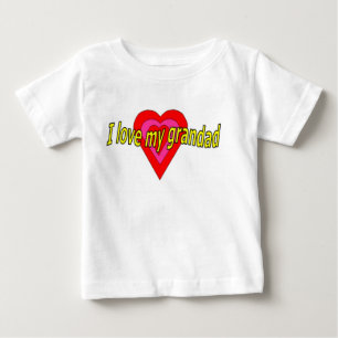 Camiseta Para Bebê Eu amo meu grandad