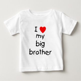 Camiseta Para Bebê Eu Amo Meu Grande Irmão