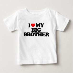 CAMISETA PARA BEBÊ EU AMO MEU IRMÃO GRANDE