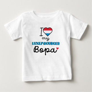 Camiseta Para Bebê Eu amo meu luxemburguês Bopa fofa