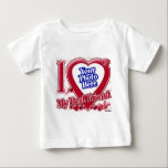 Camiseta Para Bebê Eu amo meu melhor amigo coração vermelho - foto<br><div class="desc">Eu amo meu melhor amigo coração vermelho - foto</div>