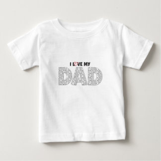 Camiseta Para Bebê Eu amo meu pai
