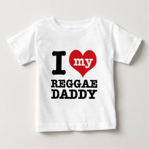 Camiseta Para Bebê Eu amo meu pai do dançarino da reggae