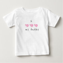 Eu Amo Meu Papai Coração Rosa