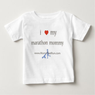 Camiseta Para Bebê eu amo meu t-shirt unisex das mamães da maratona