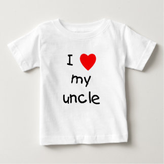 Camiseta Para Bebê Eu Amo Meu Tio