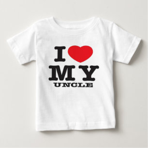 Camiseta Para Bebê Eu amo meu tio (guinada & a transmissão em direct