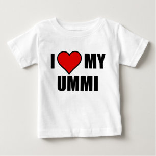CAMISETA PARA BEBÊ EU AMO MEU UMMI