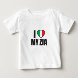 Camiseta Para Bebê EU AMO MEU ZIA.ai