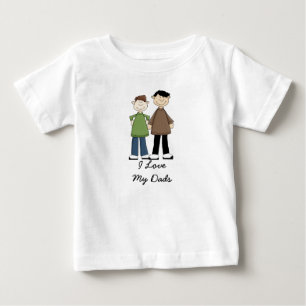 Camiseta Para Bebê Eu amo meus pais