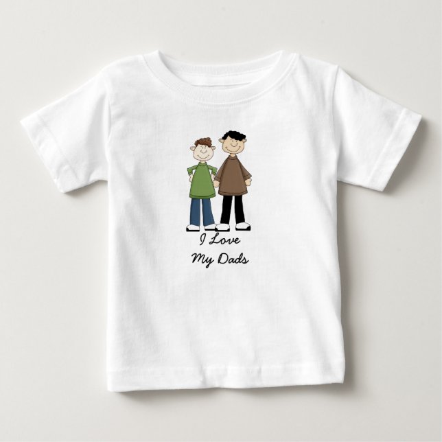 Camiseta Para Bebê Eu amo meus pais (Frente)