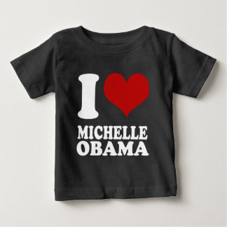 Camiseta Para Bebê Eu amo Michell Obama