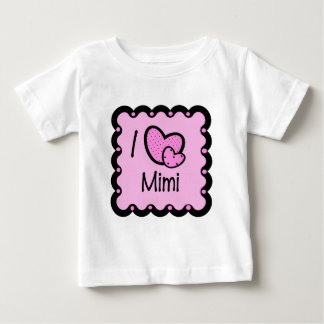 Camiseta Para Bebê Eu Amo Mimi Cute T-Shirt