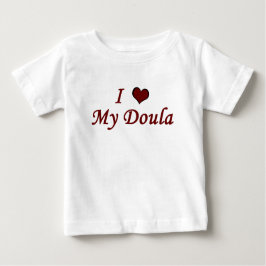 Camiseta Para Bebê Eu Amo Minha Doula