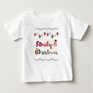 Camiseta Para Bebê Eu Amo Minha Família, Natal Feliz Natal