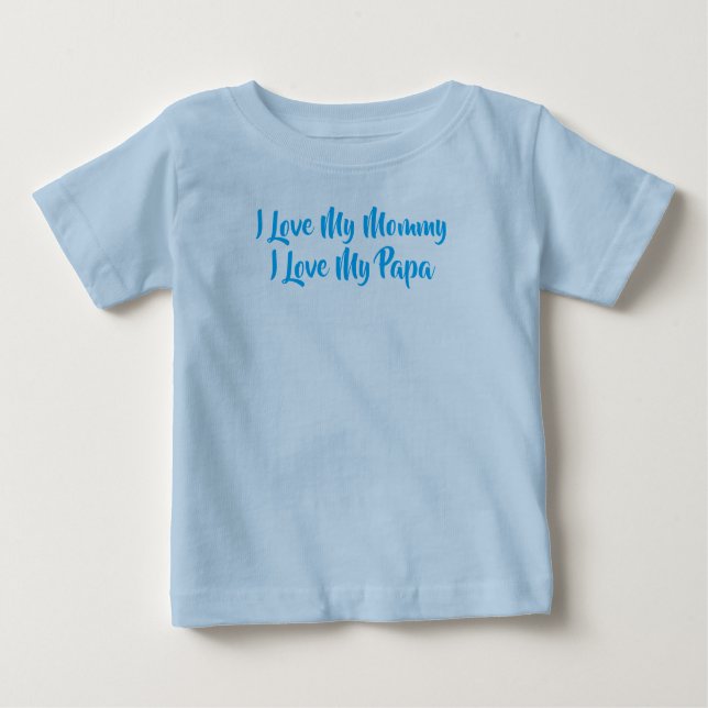 Camiseta Para Bebê Eu amo minha família Toddler T-Shirt (Frente)
