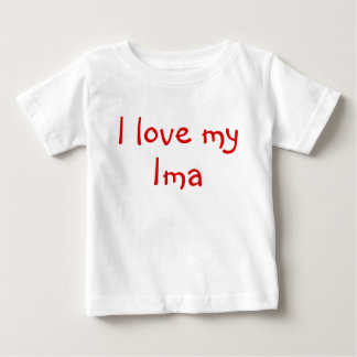 Camiseta Para Bebê Eu amo minha Ima