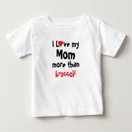 Camiseta Para Bebê Eu Amo Minha Mãe Engraçada
