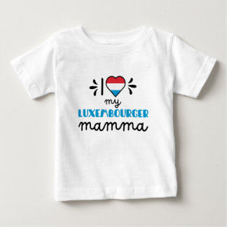 Camiseta Para Bebê Eu amo minha mãe luxemburguesa e fofa