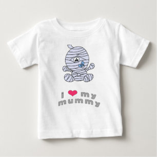 Camiseta Para Bebê Eu amo minha mamã