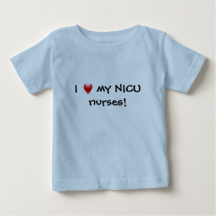 Camiseta Para Bebê Eu amo minhas enfermeiras de NICU!