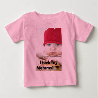 Camiseta Para Bebê Eu amo minhas mamães!!!!!!!