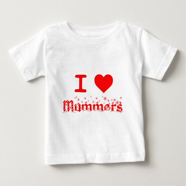CAMISETA PARA BEBÊ EU AMO MUMMERS (Frente)