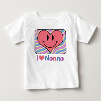 Camiseta Para Bebê Eu amo Nonno