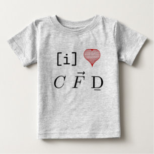 Camiseta Para Bebê Eu amo o CFD