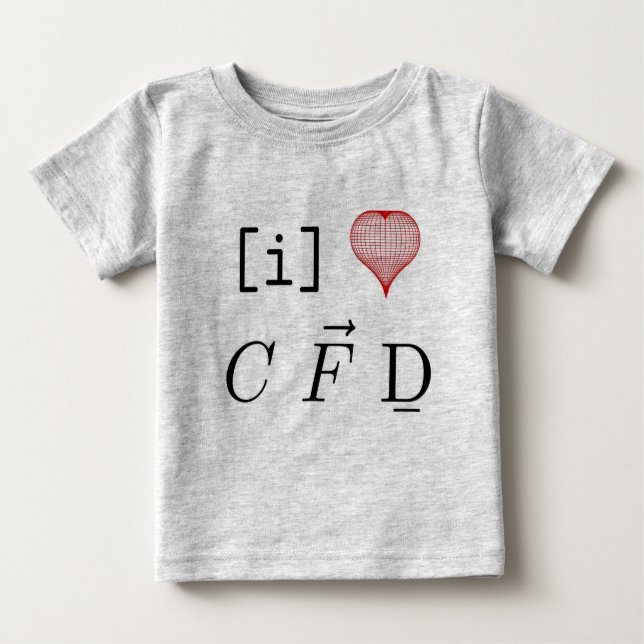 Camiseta Para Bebê Eu amo o CFD (Frente)