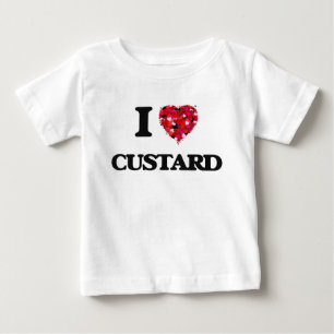 Camiseta Para Bebê Eu amo o creme