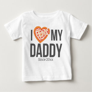 CAMISETA PARA BEBÊ EU AMO O MEU BEBÊ PAI ROUPAS TEXTO PERSONALIZADO