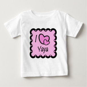 Camiseta Para Bebê Eu amo o t-shirt bonito de YaYa
