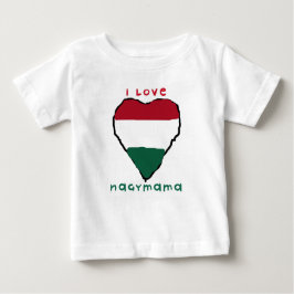 Camiseta Para Bebê Eu amo o t-shirt da criança de Nagymama