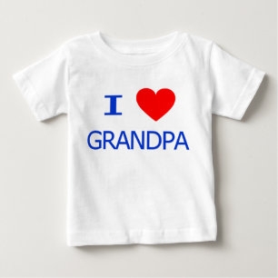 Camiseta Para Bebê Eu amo o vovô