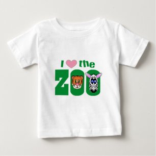 Camiseta Para Bebê Eu amo o ZOO