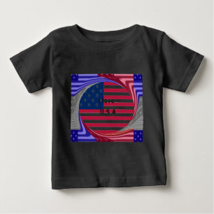CAMISETA PARA BEBÊ EU AMO OS EUA