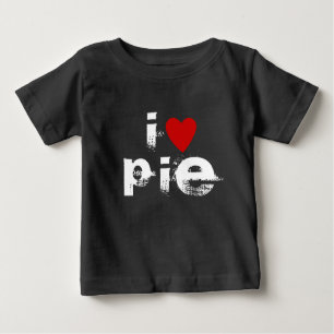 Camiseta Para Bebê Eu amo P I E   Coração de texto personalizado PIE 