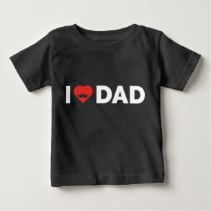 Camiseta Para Bebê Eu Amo Papai